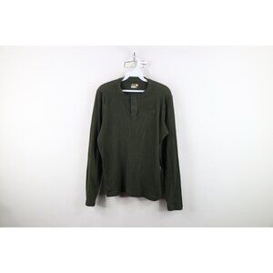 Under Armour Mens Medium Faded Thermal Waffle Knit Long Sleeve Henley T-Shirt